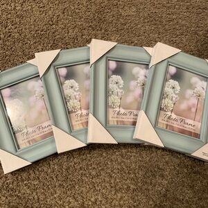 Elegant Blue Photo Frame Set